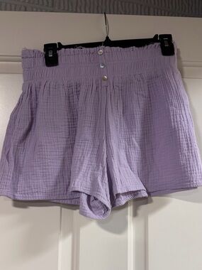 Mi Ami Lavender Gauze Shorts | Size Small | Flowy Elastic Waist
